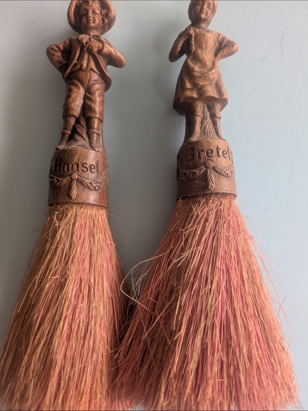 Decorative Orange-Tan Hand Brush Set